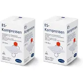 Hartmann Es-Kompressen unsteril 7,5x7,5 cm 8fach 2x 2x100 St Kompressen