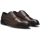 BOSS Derbys aus genarbtem Leder mit Zehenkappe Grösse 40.5
