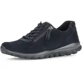 Gabor RollingSoft Damenschuhe - sportliche Schnür- Halbschuhe blau Freizeit