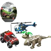 Mould King Ankylosaurus Hubschrauber & Offroad-Camp - Klemmbausteine