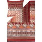 Estella Mako Interlock Jersey Bettwäsche Martina orange 135x200 cm + 80x80 cm