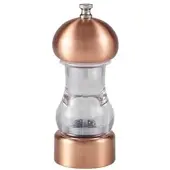 Genware Salz-/Pfeffermühle, Acryl, transparent, kupferfarben - 14cm"
