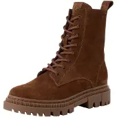 Tamaris Da.-Stiefel Veloursleder Cognac