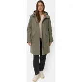 Camel active Wasserabweisender Parka mit 2-Wege Reißverschluss in Dunkelgrün | Gr.: 36