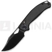 Kunwu Knives Django XL - DLC - Carbon Fiber Taschenmesser, schwarz