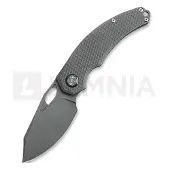 Kunwu Knives Padre - Stonewashed - Titanium Taschenmesser, Diamond Texture
