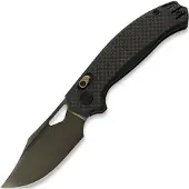 Kunwu Knives Django - DLC - Carbon Fiber Taschenmesser, schwarz