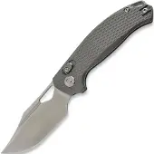 Kunwu Knives Django - Satin - Titanium Taschenmesser, Diamond Texture