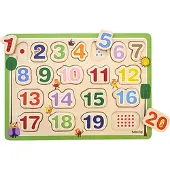 Barbo Toys Wacky Wonders Holzpuzzle Zahlen 20 Teile