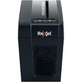 Rexel Secure X6-SL Slimline Whisper-Shred Aktenvernichter P4, Partikelschnitt 4 x 40 mm, 10 l, 6 Blatt Schnittleistung, schwarz