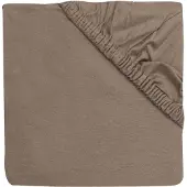Jollein Spannbettlaken Jersey Laufgitter Ø95cm - Milky Coffee