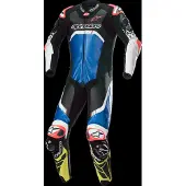 Alpinestars GP Tech V4 Lederkombi Black Blue Yellow Fluo, Größe: 46