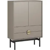 Selsey Stoon II - Highboard 2-türig, Steingrau, 85 cm