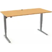 Stier Elektrisch Höhenverstellbarer Schreibtisch 501-43 160 x 80cm Buche 65-125cm