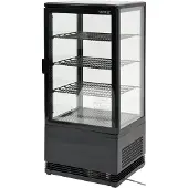 YATO Kühlvitrine 78 l, 42 x 38 x 96 cm, schwarz