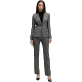BOSS - Anzugjacke für Damen, Hals Kerbe (Grau)