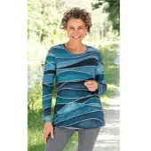 DW-Shop Baumwoll-Shirt in Druck türkis in Größe 40/42 von , Türkis, 40/42