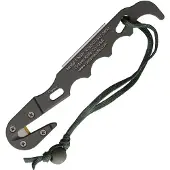 Ontario Model 1 Strap Cutter 1406 Foliage Green Aluminium, Gurtschneider, Nylon-Scheide