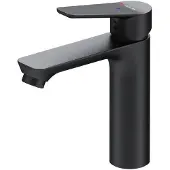 AM.PM Badarmatur fur Waschbecken EcoStart Wasserhahn Bad Schwarz Waschtischarmatur