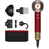 Dyson Haartrockner "Supersonic Nural Samtrot/Gold" 1.600 W 5 Aufsätze Valentinstag Edition