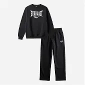 Everlast Herren - Logo Rundhals-Sweatshirt Und Jogginghose Set - Black Beauty
