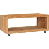 vidaXL Couchtisch 110x60x40 cm Massivholz Teak