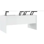 vidaXL Couchtisch Hochglanz-Weiß 102x50,5x46,5 cm Holzwerkstoff