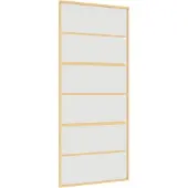 vidaXL Schiebetür Golden 90x205 cm Matt ESG-Glas und Aluminium