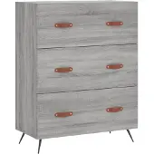 vidaXL Kommode Grau Sonoma 69,5x34x90 cm Holzwerkstoff