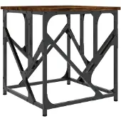 vidaXL Couchtisch Räuchereiche 45x45x47,5 cm Holzwerkstoff
