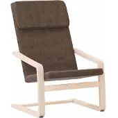 vidaXL Relaxsessel Dunkelbraun Stoff