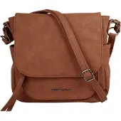 Betty Barclay Umhängetasche "Damen", Damen, Gr. B/H/T: 23cm x 22cm x 10cm onesize, braun (cognac), Polyurethan (PU), unifarben, Taschen Umhängetasche