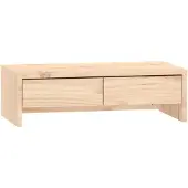 vidaXL Monitorständer 50x27x15 cm Massivholz Kiefer