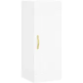 vidaXL Wandschrank Weiß 34,5x34x90 cm Holzwerkstoff