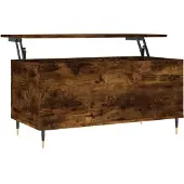 vidaXL Couchtisch Räuchereiche 90x44,5x45 cm Holzwerkstoff