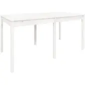 vidaXL Gartentisch Weiß 159,5x82,5x76 cm Massivholz Kiefer