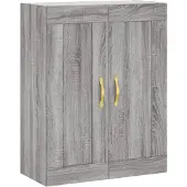 vidaXL Wandschrank Grau Sonoma 69,5x34x90 cm Holzwerkstoff