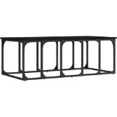 vidaXL Couchtisch Schwarz 100x50x35,5 cm Holzwerkstoff