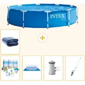 Intex Frame Pool Rund - 366x76 cm - 6-teilig S20443