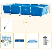Intex Rechteckiger Frame Pool - 450x220x84 cm - 6-teilig S20067