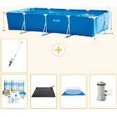 Intex Rechteckiger Frame Pool - 450x220x84 cm - 6-teilig S20845