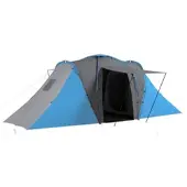 Furnicato Tunnelzelt Campingzelt 4 6 Personen Grau Blau 555x225x190 Cm