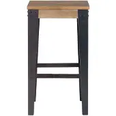 Miliboo - Industrieller Design-Hocker Metall und 65 cm MADISON