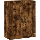 vidaXL Wandschrank Räuchereiche 69,5x34x90 cm Holzwerkstoff