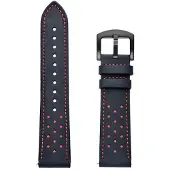 StarTech.com Lederarmband - Active-Smartwatch - Metallschnalle - Mitternachtsblau