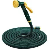 Famanu Gartenschlauch 7,5 m - Flexibel und Multifunktional mit 7 Düsen