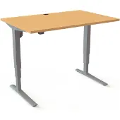 Stier Elektrisch höhenverstellbarer Schreibtisch 501-43 120 x 80cm Buche mel. 65-125cm