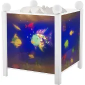 Trousselier Nachtlampe, Snowshoe Pair 12 V „Magic Lantern Rainbow Fish 4366, Weiß