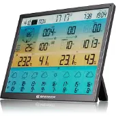 Bresser 4CAST XL Basisstation für WLAN Funk Wetterstation, 48,3 cm Display