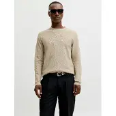 Jack & Jones Rundhalspullover "JJEAUSTIN KNIT CREW NECK NOOS" Baumwollmischung, regular fit